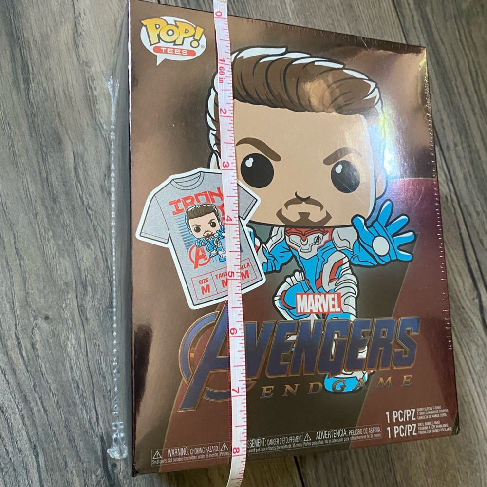 NEW Funko Pop! Avengers Endgame Iron Man Pop and T-Shirt Bundle Target Exclusive - Picture 9 of 9